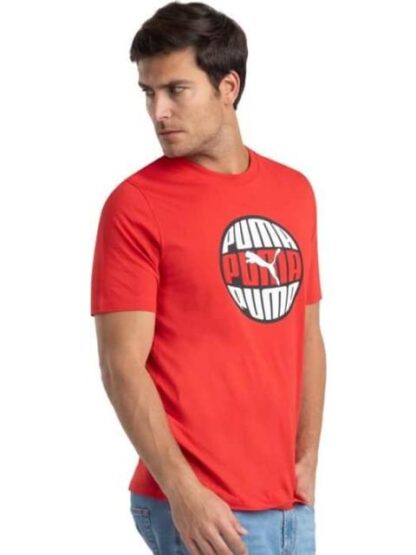 PLAYERA GRAPHICS CIRCULAR TEE ROJO PUMA - Image 4