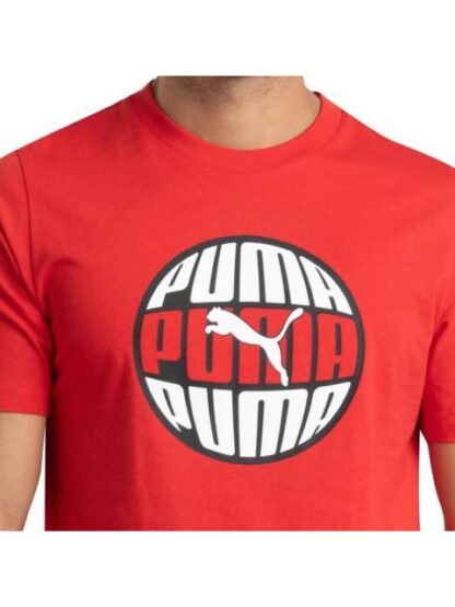 PLAYERA GRAPHICS CIRCULAR TEE ROJO PUMA - Image 6