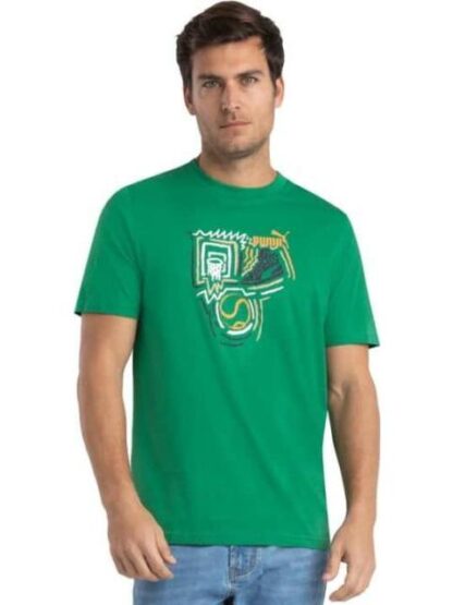 PLAYERA GRAPHICS YEAR OF SPORTS TEE VERDE PUMA