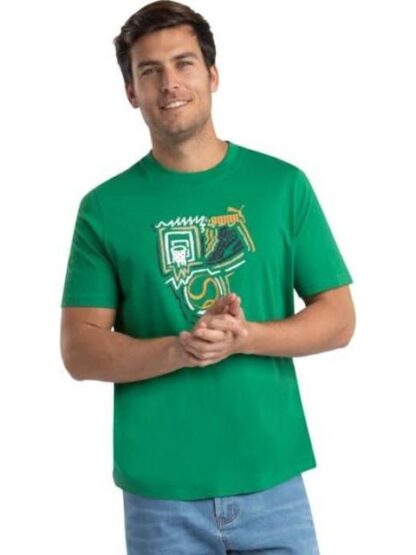 PLAYERA GRAPHICS YEAR OF SPORTS TEE VERDE PUMA - Image 2