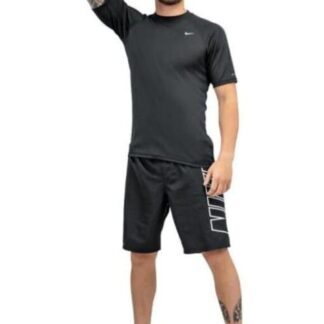 PLAYERA HYDROGU MANGA CORTA NEGRO NIKE SWIM
