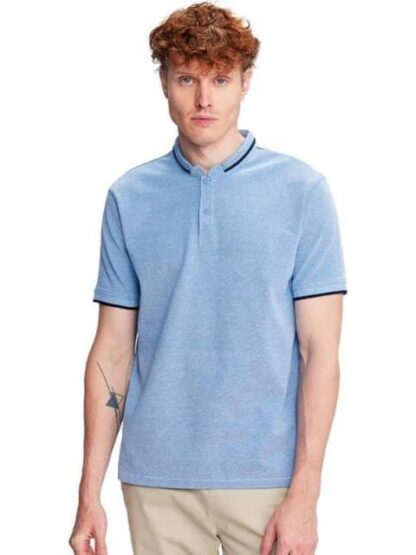 PLAYERA LISA AZUL NEXT CO