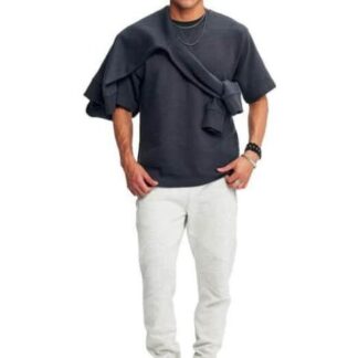 PLAYERA LISA MANGA 4 4 GRIS HARD SODA