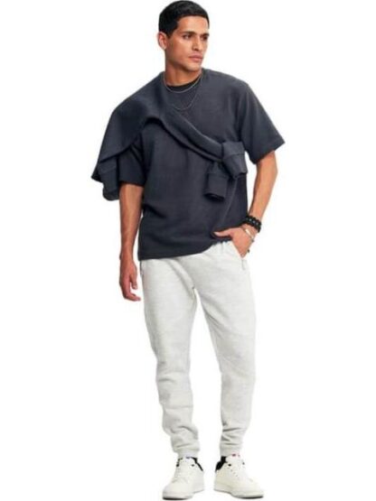 PLAYERA LISA MANGA 4 4 GRIS HARD SODA - Image 2