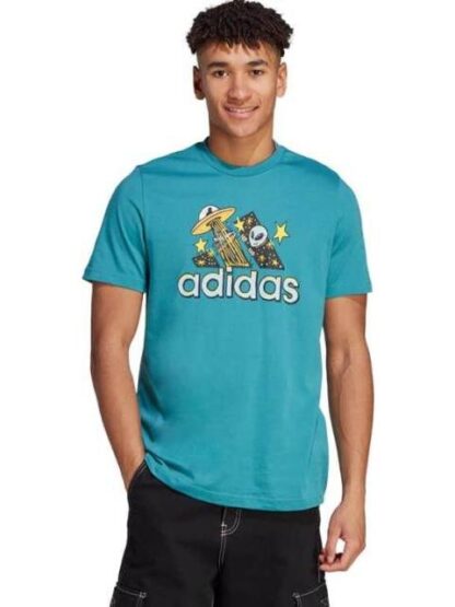 PLAYERA M DOODLE F T AZUL ADIDAS - Image 2