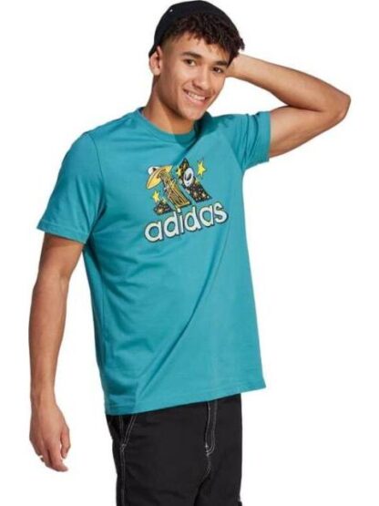 PLAYERA M DOODLE F T AZUL ADIDAS - Image 4