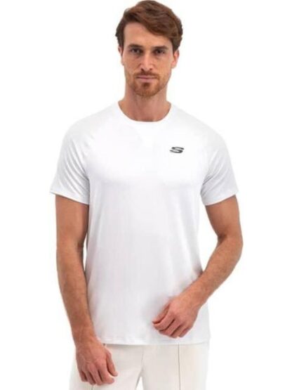 PLAYERA MANGA CORTA BLANCO SKECHERS1 - Image 2