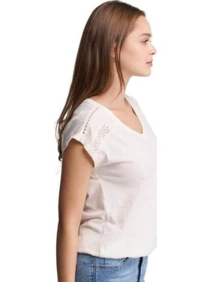 PLAYERA MANGA CORTA MARFIL HOLLY LAND - Image 2