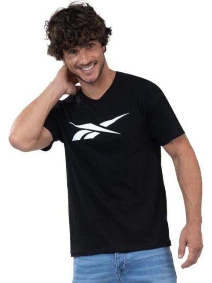 PLAYERA BASIC COTTON TEE NEGRO REEBOK - Image 4