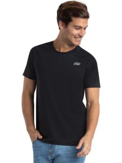 PLAYERA MANGA CORTA NEGRO SKECHERS1 - Image 2
