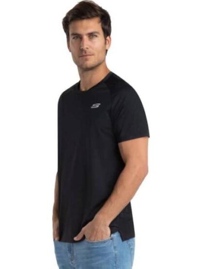 PLAYERA MANGA CORTA NEGRO SKECHERS1 - Image 4