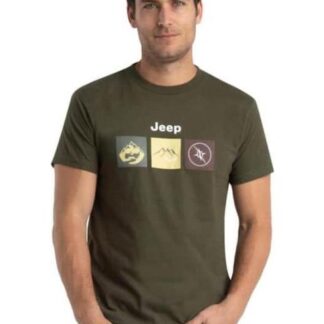 PLAYERA MANGA CORTA VERDE OLIVO JEEP