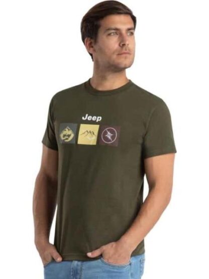 PLAYERA MANGA CORTA VERDE OLIVO JEEP - Image 3