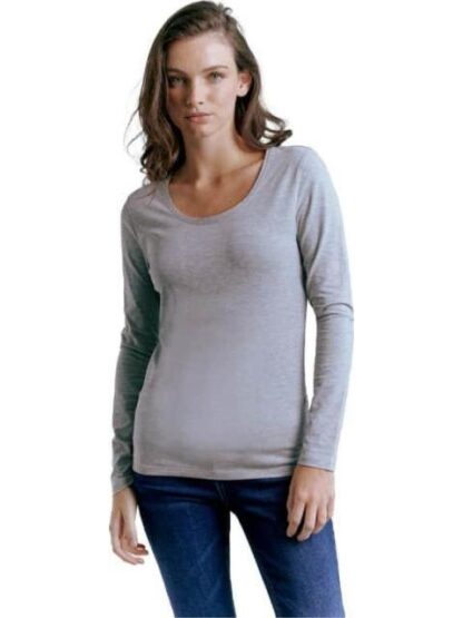 PLAYERA MANGA LARGA GRIS HOLLY LAND