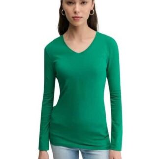 PLAYERA MANGA LARGA VERDE HOLLY LAND