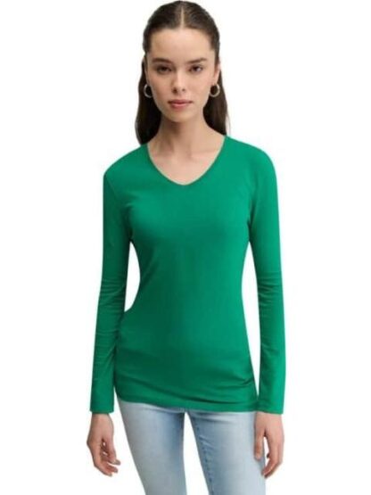 PLAYERA MANGA LARGA VERDE HOLLY LAND