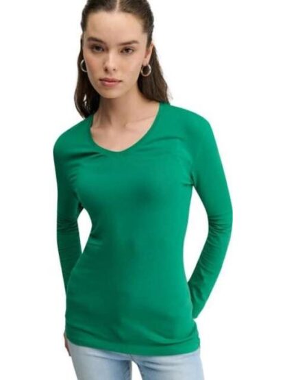 PLAYERA MANGA LARGA VERDE HOLLY LAND - Image 2