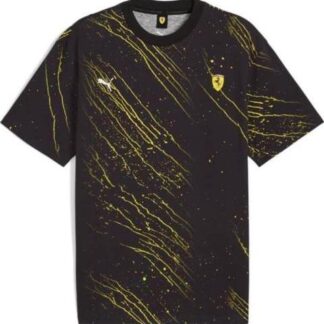 PLAYERA MOTORSPORT FERRARI RACE COLOR S AOP TEE NEGRO PUMA