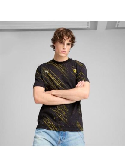 PLAYERA MOTORSPORT FERRARI RACE COLOR S AOP TEE NEGRO PUMA - Image 5