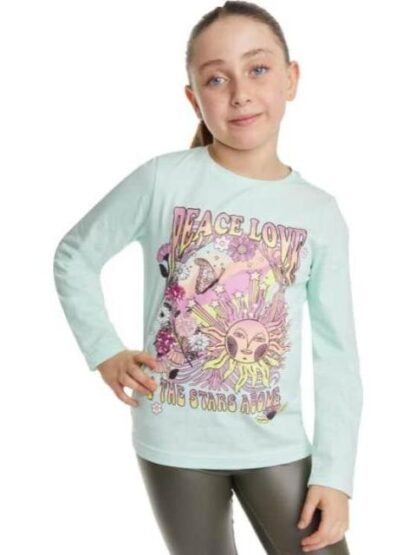 PLAYERA NIÑA AZUL MENTA HOLLY LAND KIDS - Image 2