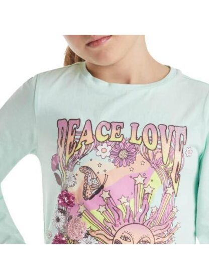 PLAYERA NIÑA AZUL MENTA HOLLY LAND KIDS - Image 3