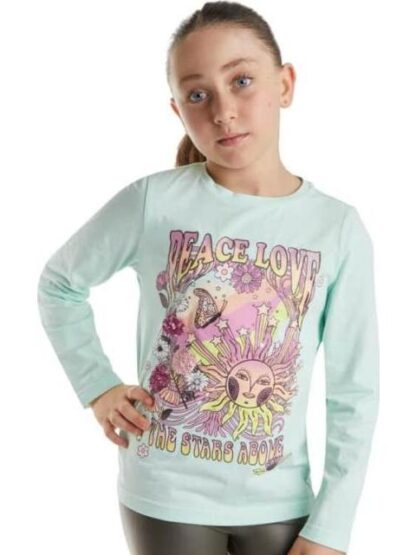 PLAYERA NIÑA AZUL MENTA HOLLY LAND KIDS - Image 4