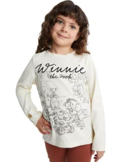 PLAYERA NIÑA BEIGE WINNIE THE POOH