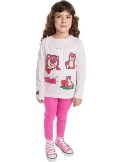PLAYERA NIÑA ROSA PIXAR