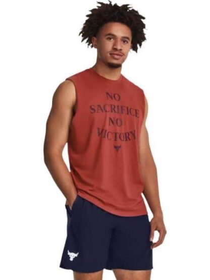 PLAYERA PJT ROCK SMS SL TANK ROJO UNDER ARMOUR MEXICO - Image 3