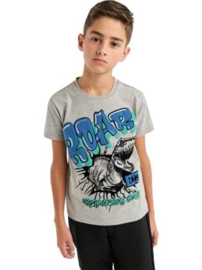 PLAYERA PLAYERA APLICACIONES GRIS NEXT CO