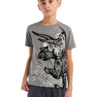 PLAYERA PLAYERA APLICACIONES GRIS NEXT CO