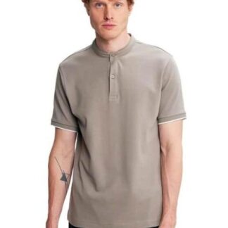 PLAYERA POLO CORTA LISA GRIS NEXT CO