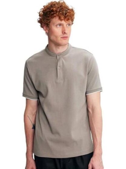 PLAYERA POLO CORTA LISA GRIS NEXT CO - Image 2