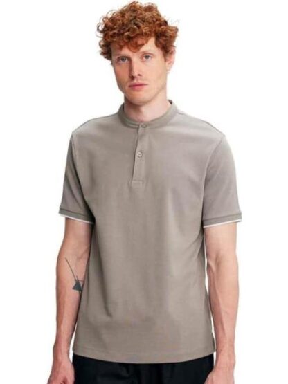 PLAYERA POLO CORTA LISA GRIS NEXT CO - Image 4