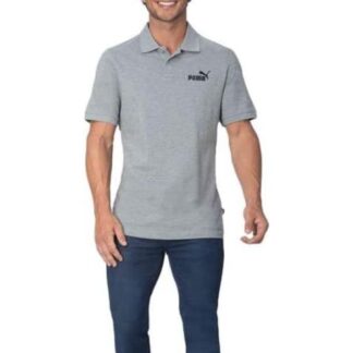 PLAYERA POLO ESS PIQUE GRIS PUMA