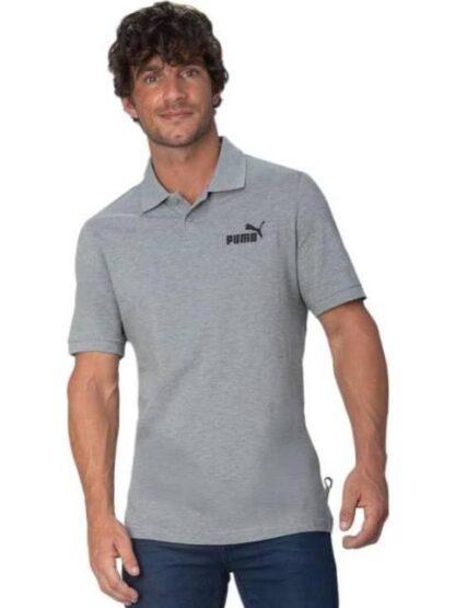 PLAYERA POLO ESS PIQUE GRIS PUMA - Image 4