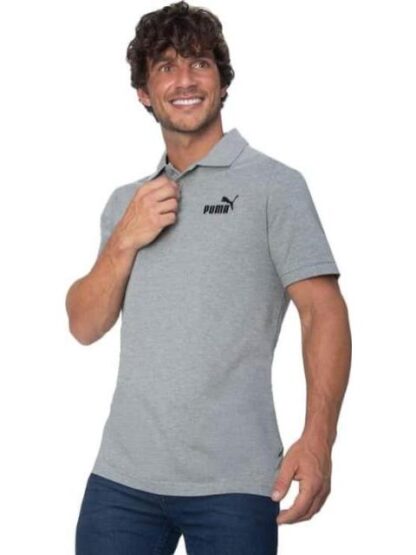 PLAYERA POLO ESS PIQUE GRIS PUMA - Image 5