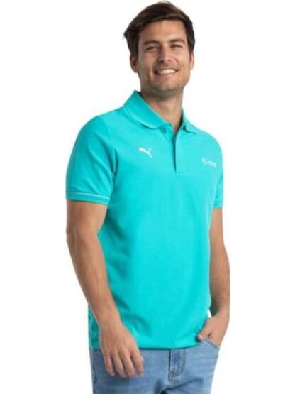 PLAYERA POLO MOTORSPORT AZUL TURQUESA PUMA - Image 2