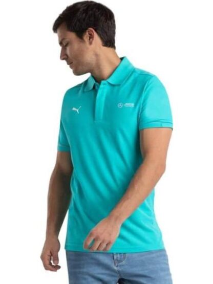 PLAYERA POLO MOTORSPORT AZUL TURQUESA PUMA - Image 4
