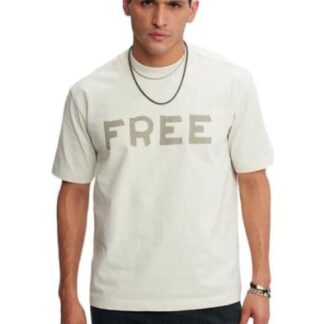 PLAYERA PRINT LOCALIZADO MANGA CORTA BEIGE HARD SODA