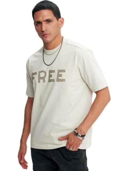 PLAYERA PRINT LOCALIZADO MANGA CORTA BEIGE HARD SODA - Image 4