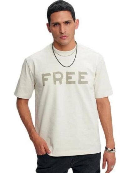 PLAYERA PRINT LOCALIZADO MANGA CORTA BEIGE HARD SODA - Image 6