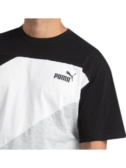 PLAYERA PUMA POWER COLORBLOCK TEE BLANCO/NEGRO PUMA - Image 6