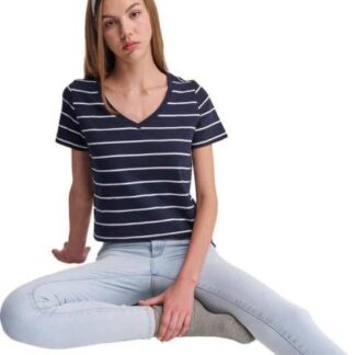 PLAYERA RAYAS AZUL MARINO HOLLY LAND