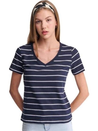 PLAYERA RAYAS AZUL MARINO HOLLY LAND - Image 2