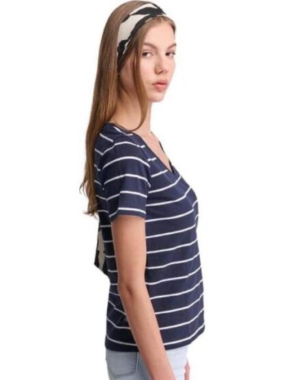 PLAYERA RAYAS AZUL MARINO HOLLY LAND - Image 4