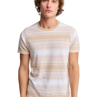 PLAYERA RAYAS BEIGE NEXT CO