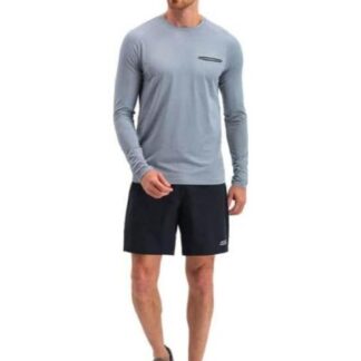 PLAYERA ROPA DEPORTIVA PLAYERA ML AZUL SKECHERS1