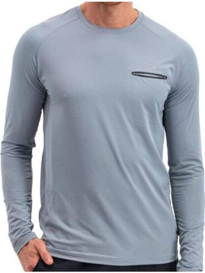 PLAYERA ROPA DEPORTIVA PLAYERA ML AZUL SKECHERS1 - Image 4