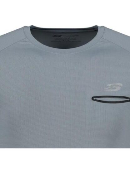 PLAYERA ROPA DEPORTIVA PLAYERA ML AZUL SKECHERS1 - Image 5